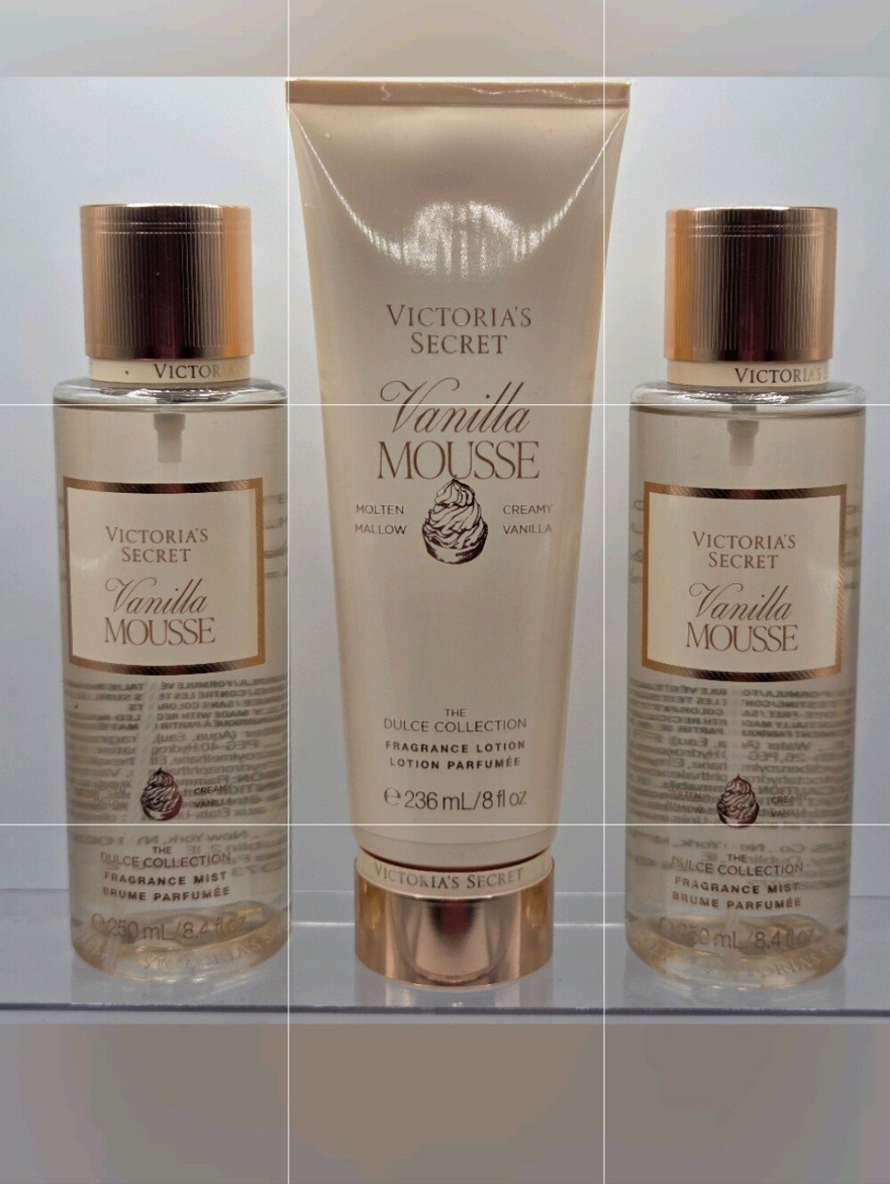 Victoria's Secret Vanilla Mousse Body Care Set New!!♡♡